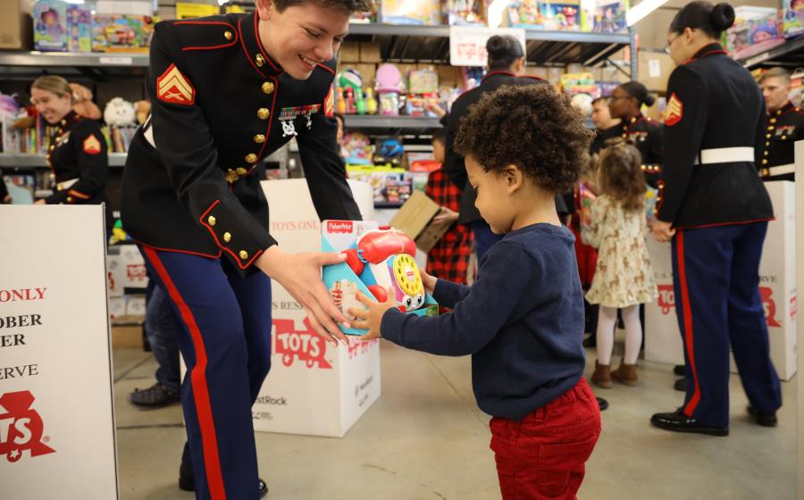 Donate to Marine Toys for Tots on Giving TOYSday!